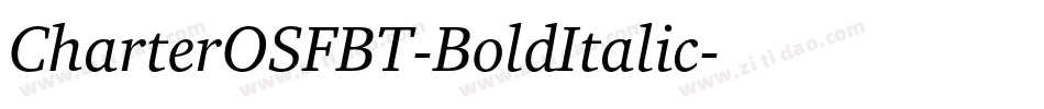 CharterOSFBT-BoldItalic字体转换