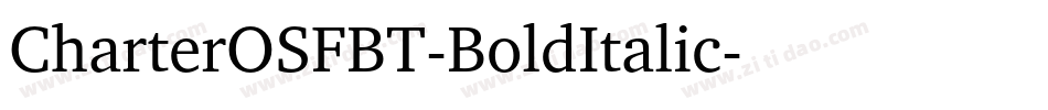 CharterOSFBT-BoldItalic字体转换