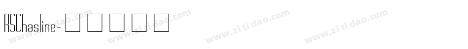 RSChasline字体转换