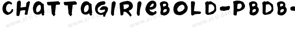 ChattagirieBold-PBdB字体转换