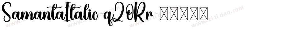 SamantaItalic-qZ0Rr字体转换