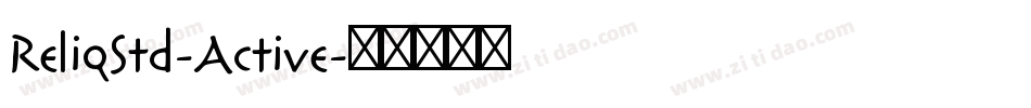 ReliqStd-Active字体转换