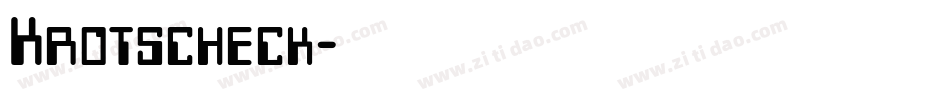 Krotscheck字体转换