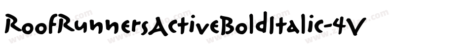 RoofRunnersActiveBoldItalic-4Vv6字体转换