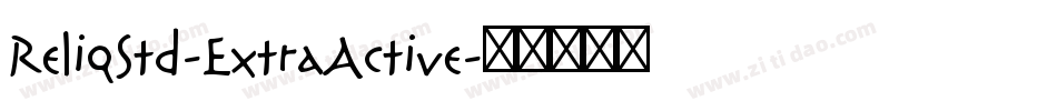 ReliqStd-ExtraActive字体转换