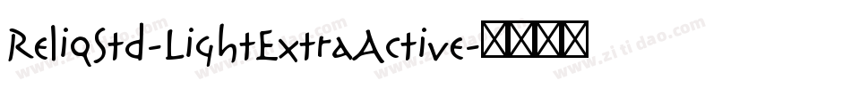 ReliqStd-LightExtraActive字体转换