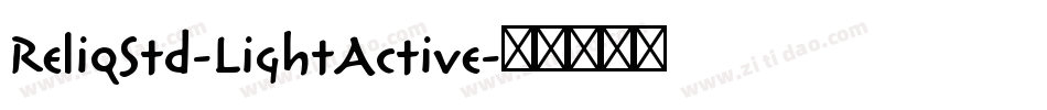 ReliqStd-LightActive字体转换