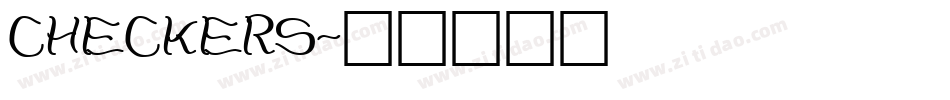 checkers字体转换
