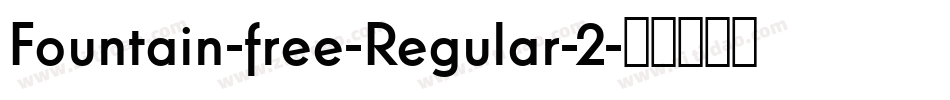 Fountain-free-Regular-2字体转换