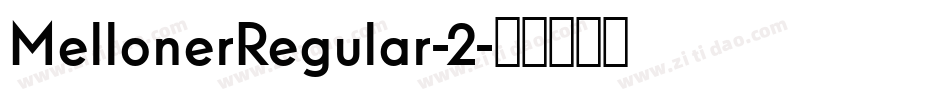 MellonerRegular-2字体转换