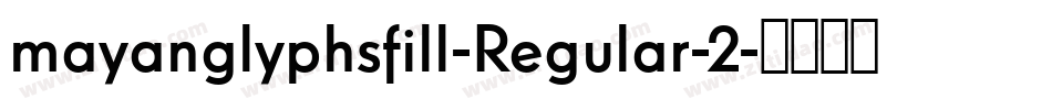 mayanglyphsfill-Regular-2字体转换