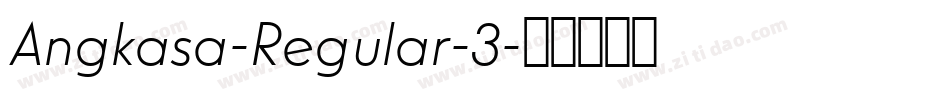 Angkasa-Regular-3字体转换