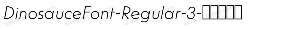 DinosauceFont-Regular-3字体转换