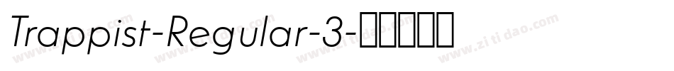 Trappist-Regular-3字体转换