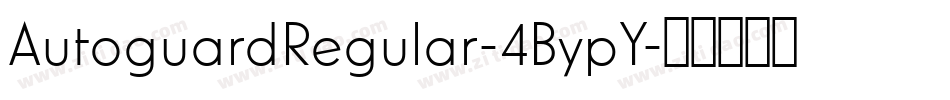 AutoguardRegular-4BypY字体转换