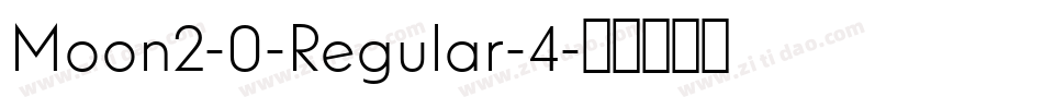 Moon2-0-Regular-4字体转换