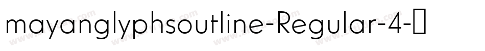 mayanglyphsoutline-Regular-4字体转换