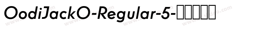 OodiJackO-Regular-5字体转换