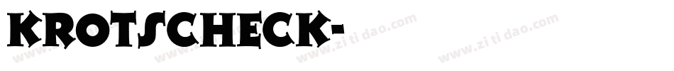 Krotscheck字体转换