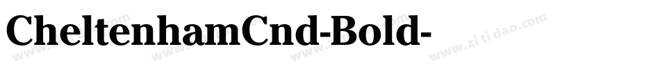 CheltenhamCnd-Bold字体转换