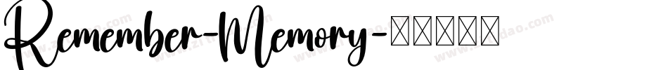 Remember-Memory字体转换