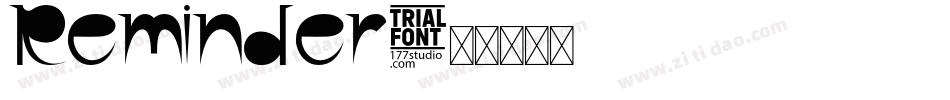 Reminder字体转换