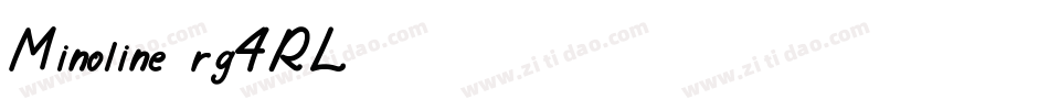 Minoline-rg4RL字体转换