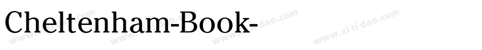 Cheltenham-Book字体转换