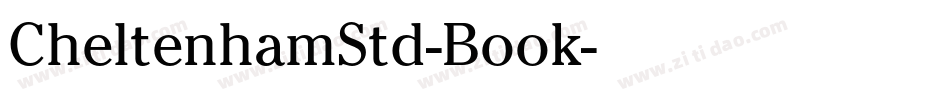 CheltenhamStd-Book字体转换