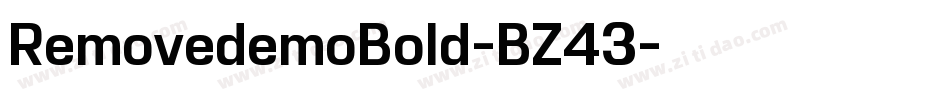 RemovedemoBold-BZ43字体转换