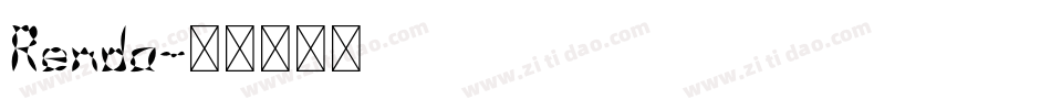 Renda字体转换