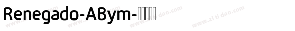 Renegado-ABym字体转换