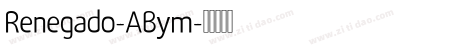 Renegado-ABym字体转换