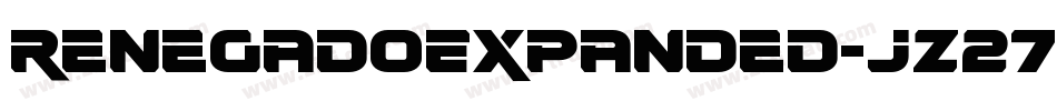 RenegadoExpanded-jz27字体转换