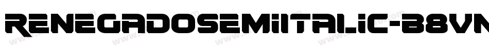 RenegadoSemiItalic-B8Vn字体转换