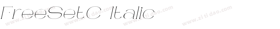 FreeSetC-Italic字体转换