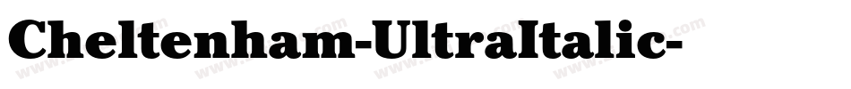 Cheltenham-UltraItalic字体转换