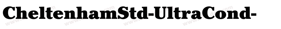 CheltenhamStd-UltraCond字体转换