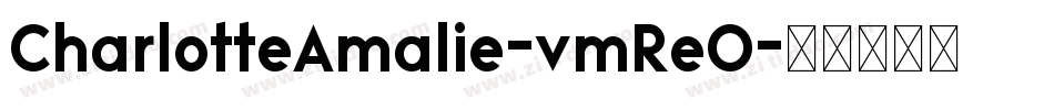 CharlotteAmalie-vmReO字体转换