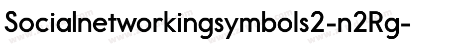 Socialnetworkingsymbols2-n2Rg字体转换