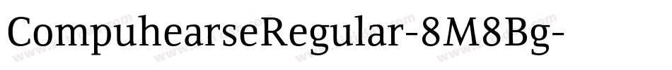 CompuhearseRegular-8M8Bg字体转换