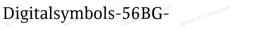 Digitalsymbols-56BG字体转换