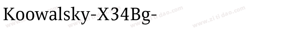 Koowalsky-X34Bg字体转换