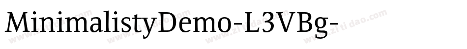 MinimalistyDemo-L3VBg字体转换