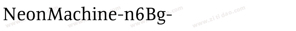 NeonMachine-n6Bg字体转换