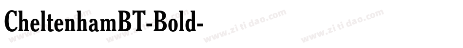 CheltenhamBT-Bold字体转换