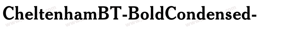 CheltenhamBT-BoldCondensed字体转换