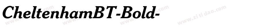 CheltenhamBT-Bold字体转换
