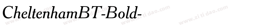 CheltenhamBT-Bold字体转换