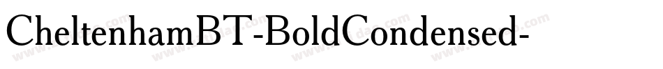 CheltenhamBT-BoldCondensed字体转换